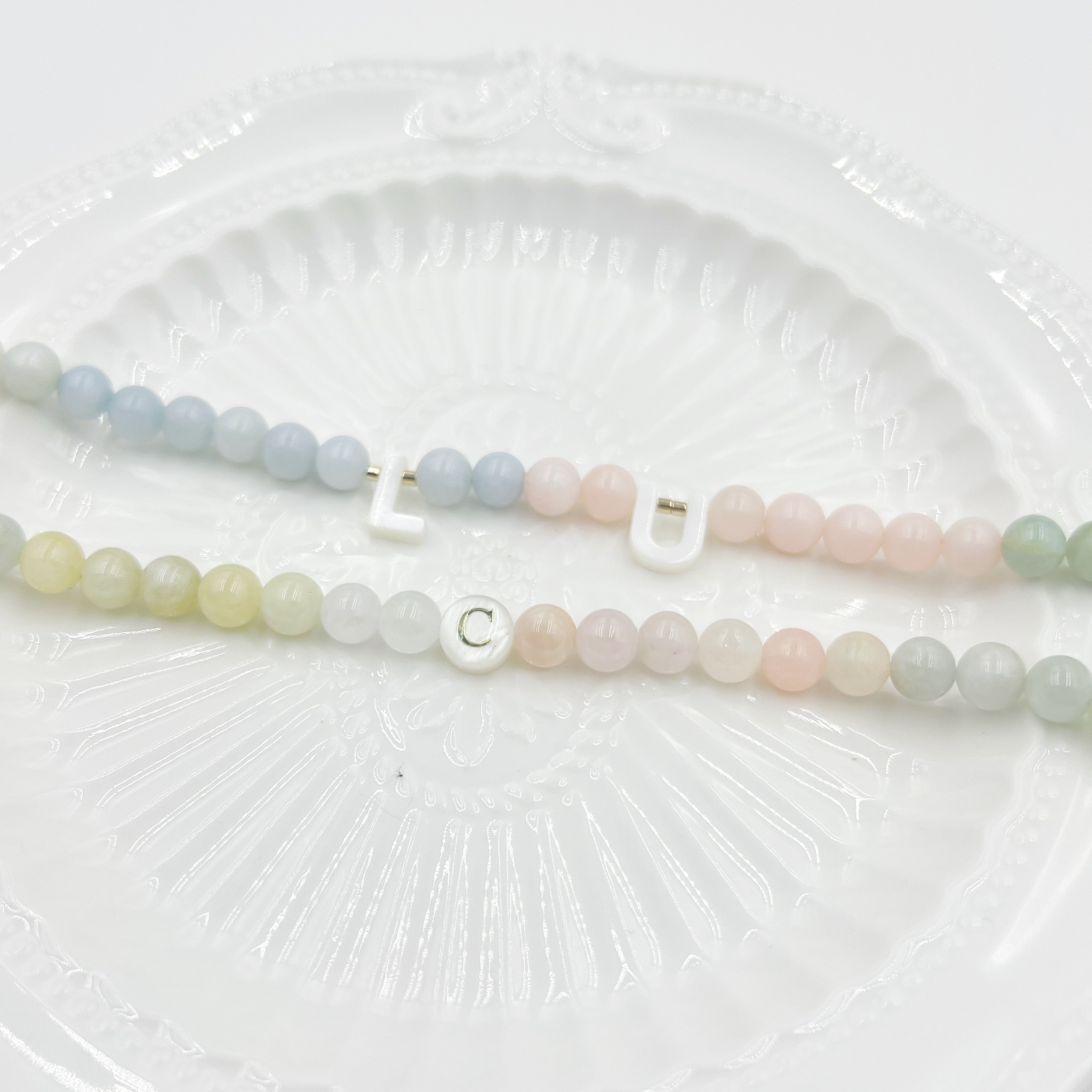 Enchanted Forest Morganite Wisdom Bracelet