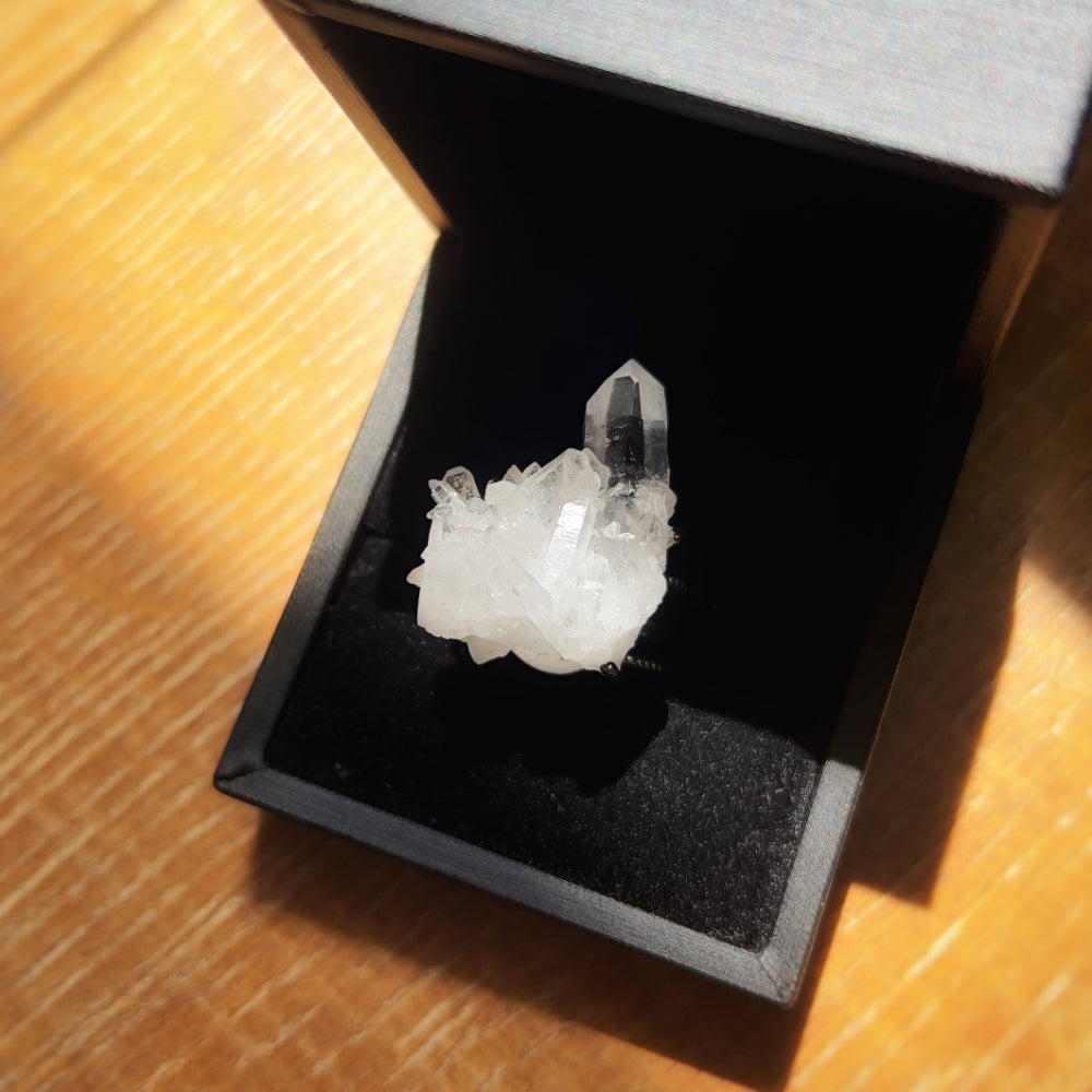 Mystery Box - Natural Crystal Stone Design Ring No.11