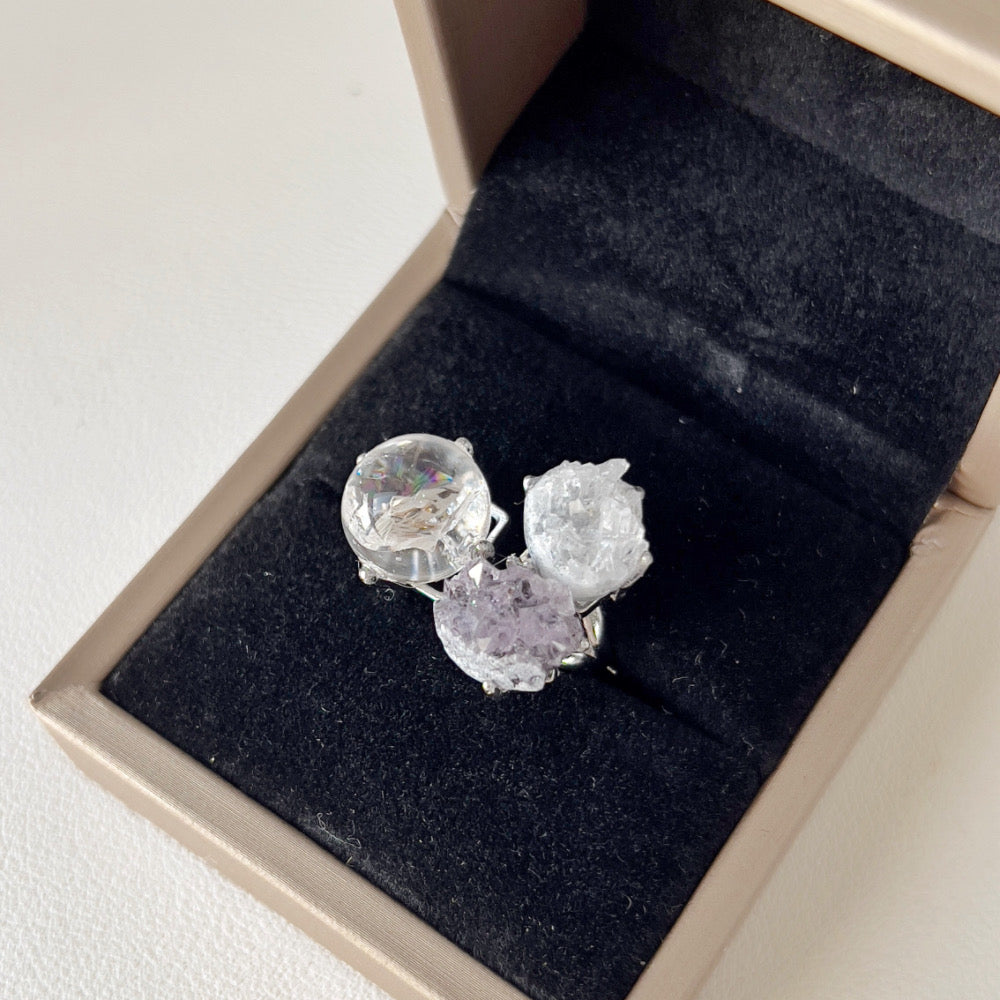 Mystery Box - Natural Crystal Stone Design Ring No.2