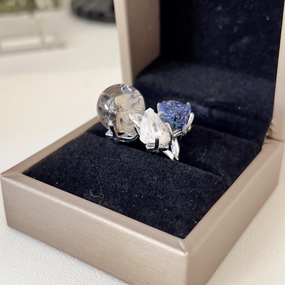 Mystery Box - Natural Crystal Stone Design Ring No.2