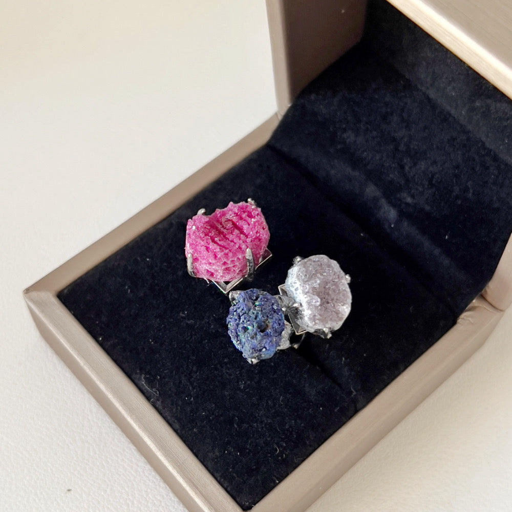 Mystery Box - Natural Crystal Stone Design Ring No.4