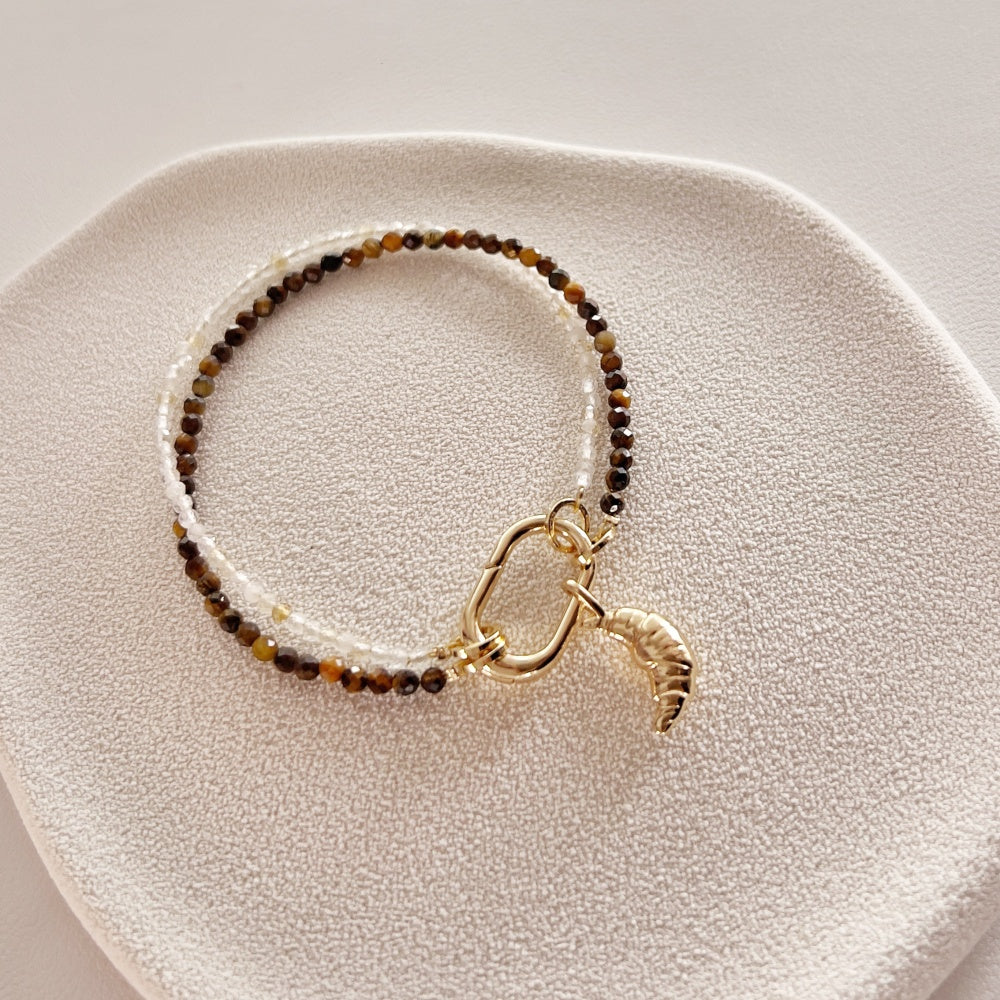 Stackable Crystal Bracelet 2mm Citrine (Charm not included)