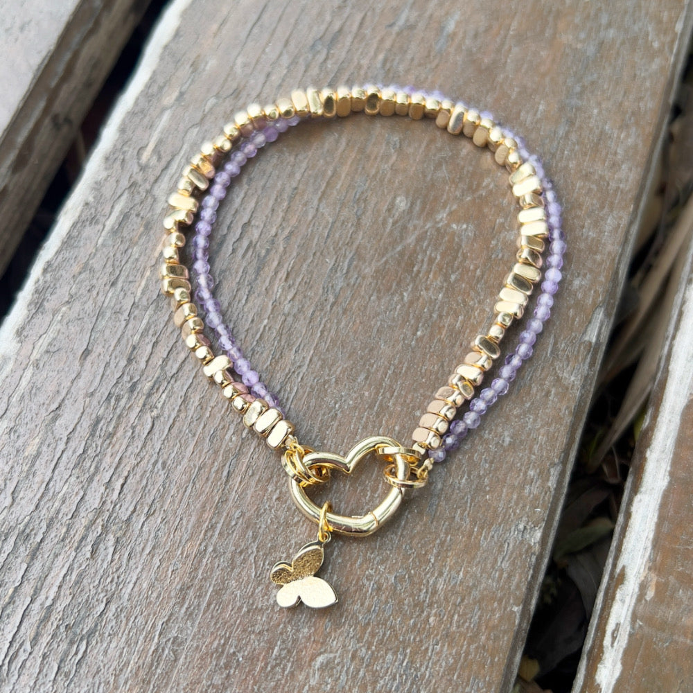 Mix and Match Stackable Bracelet Beads Rectan (Charm and Clasp separated)