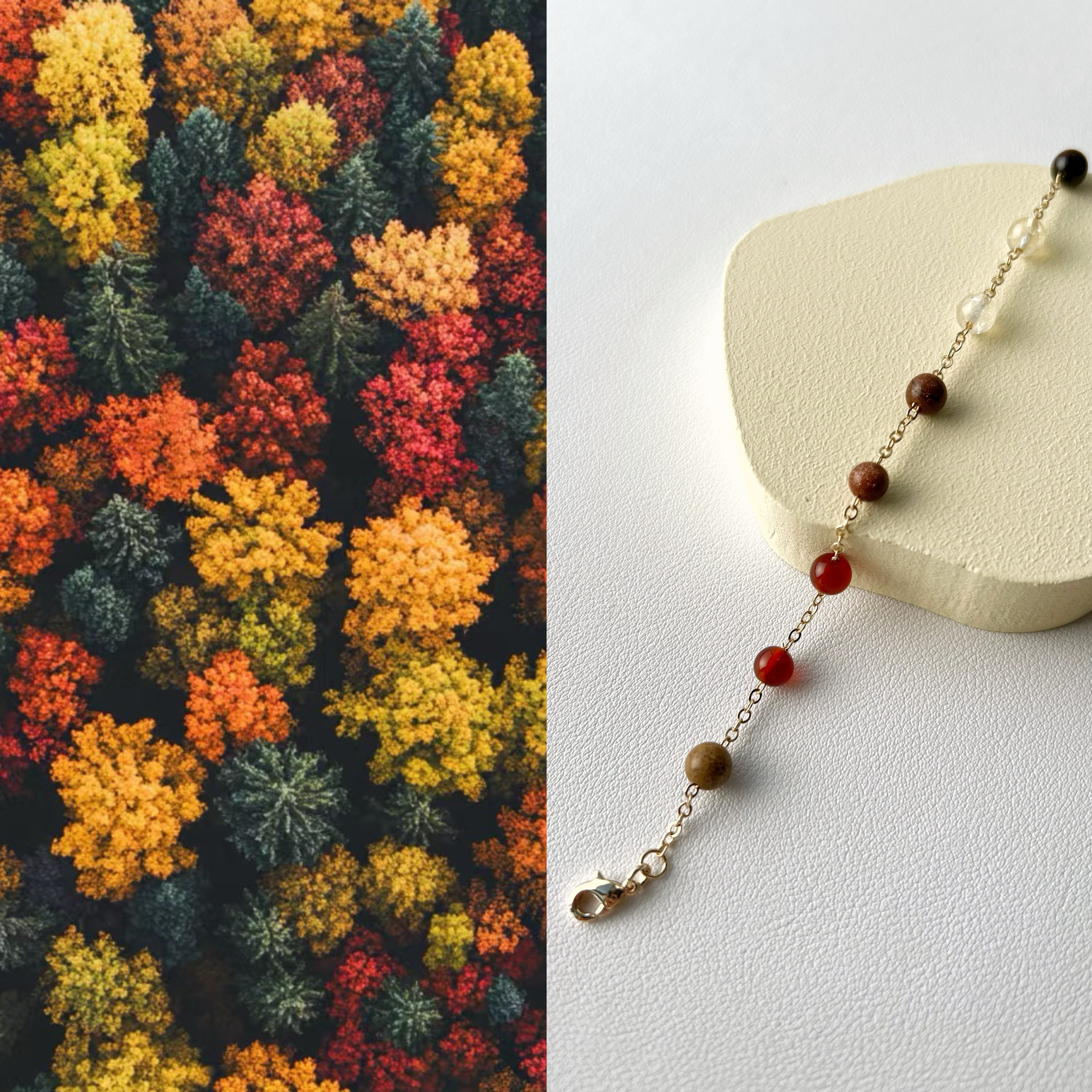 Autumnal Forest Vitality Chain Bracelet