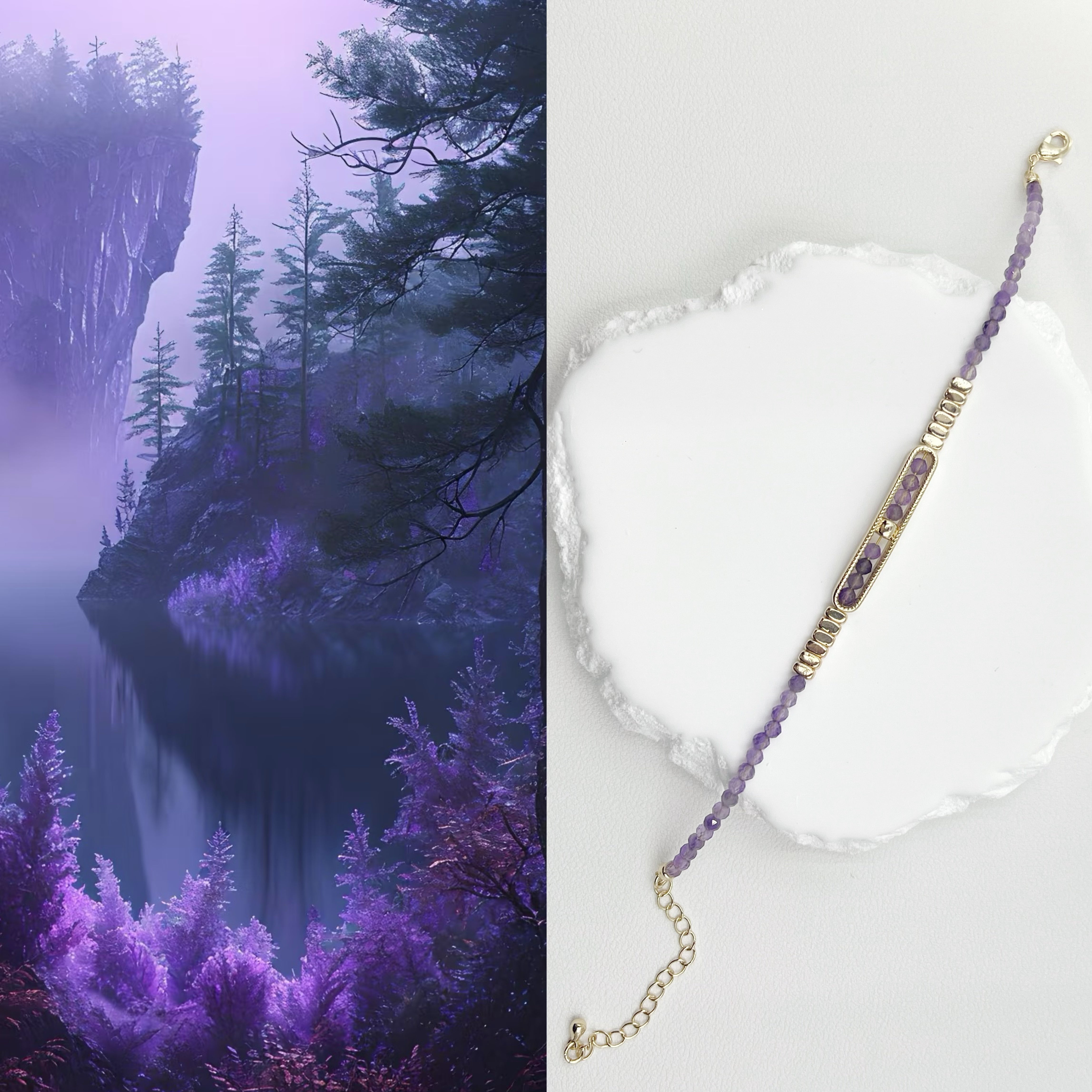 Enchanted Forest Amethyst Bracelet