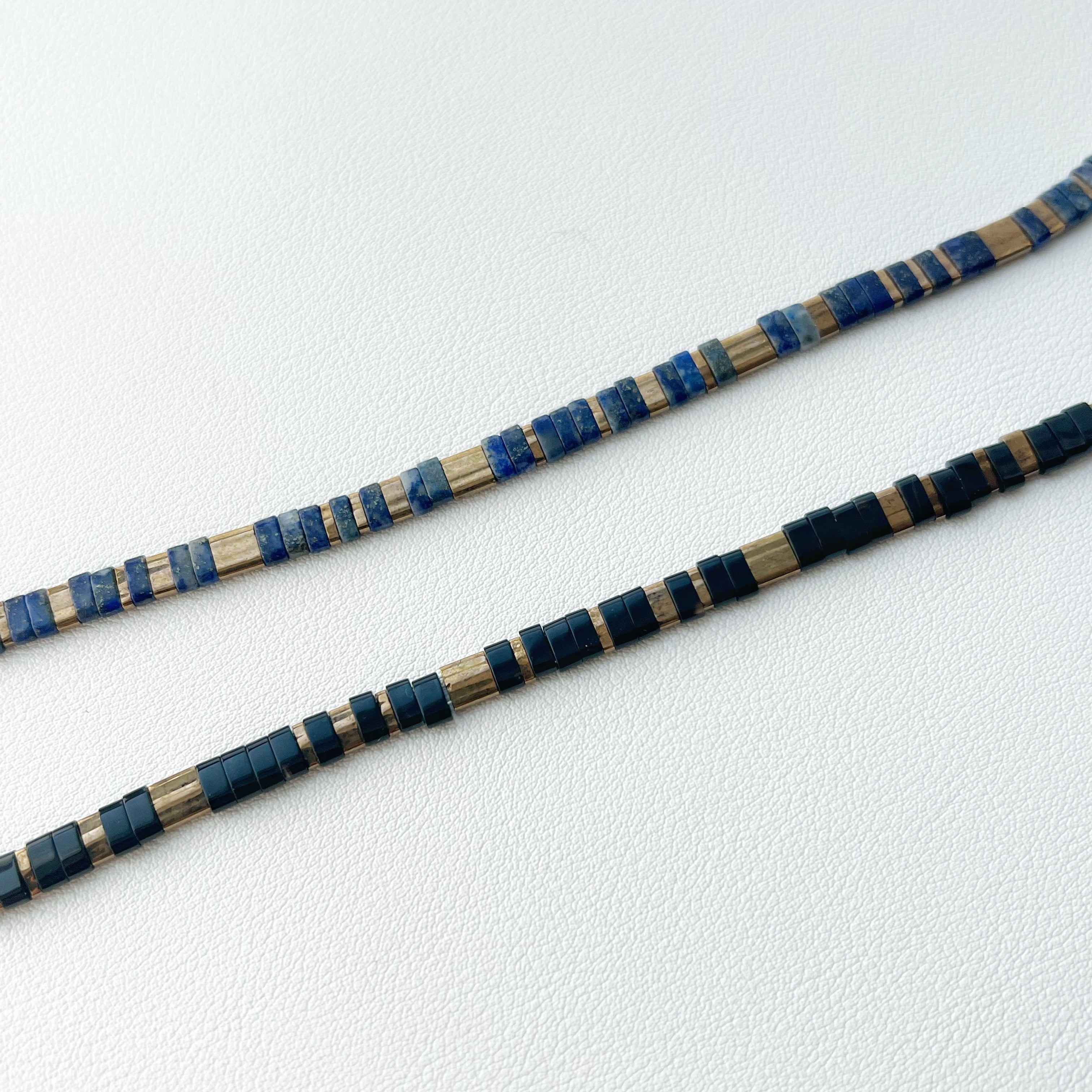 Natural Forest Tila Lapis Lazuli Bracelet