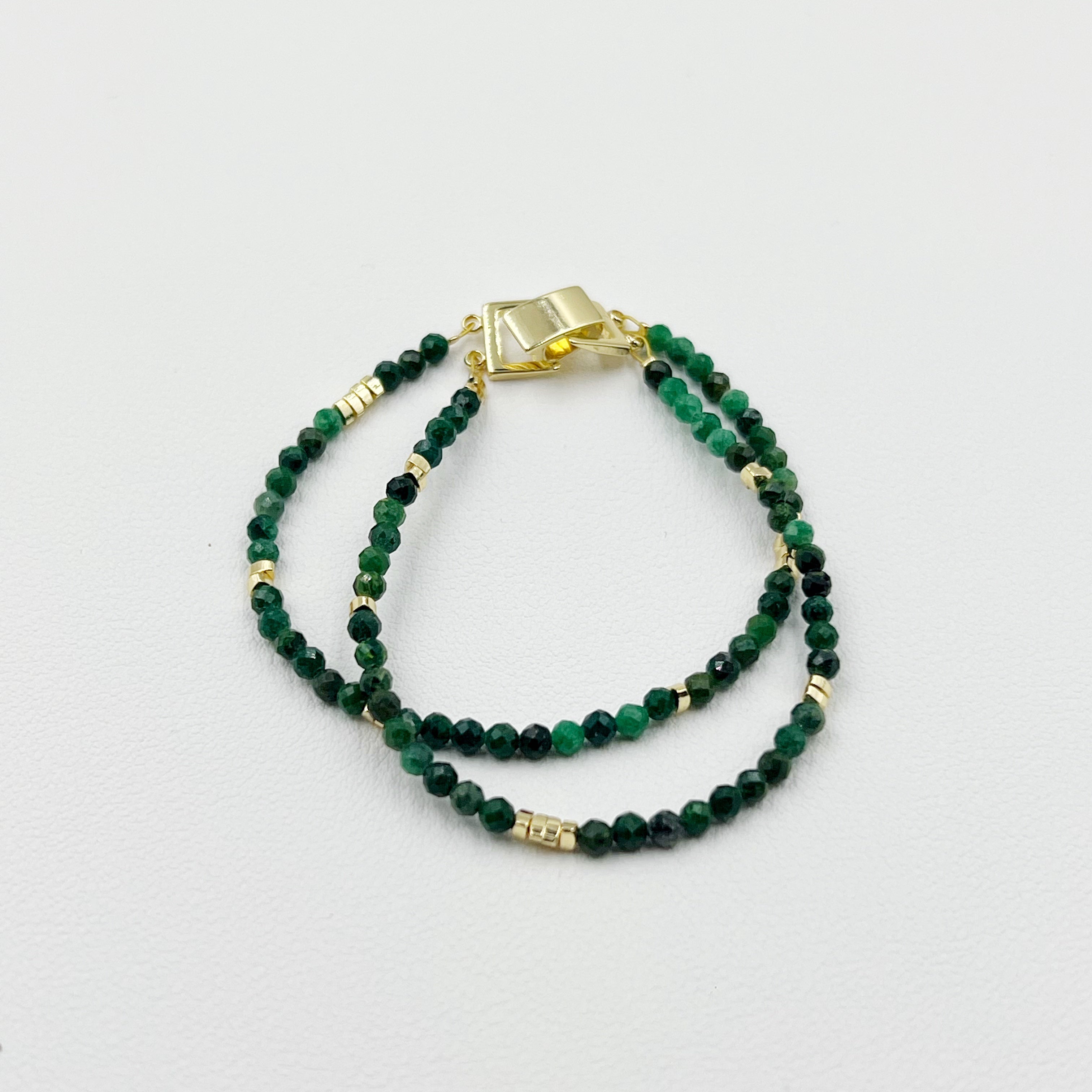 Zen Forest Fuchsite Dual Bracelet