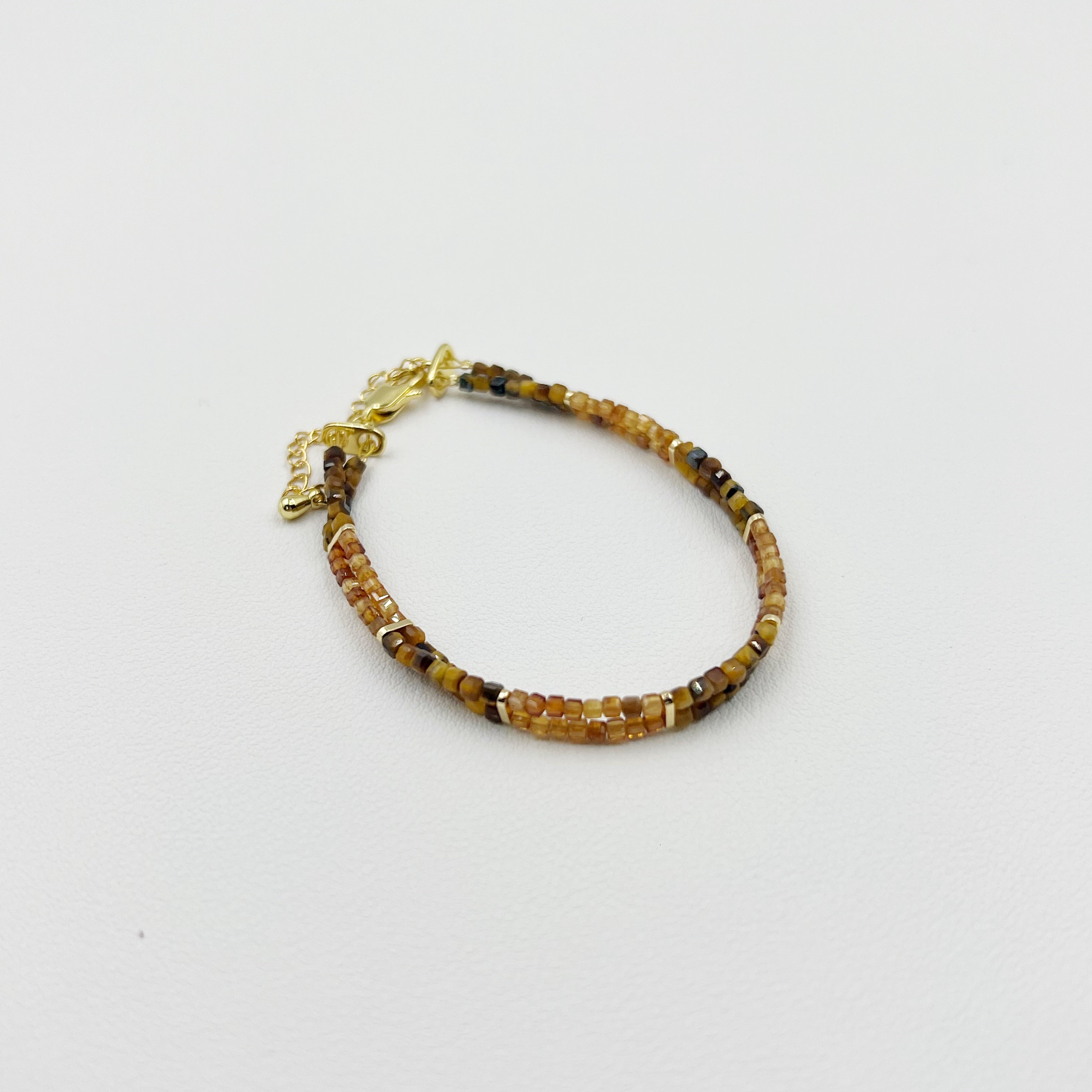 Autumnal Forest Tiger‘s Eye Dual Bracelet