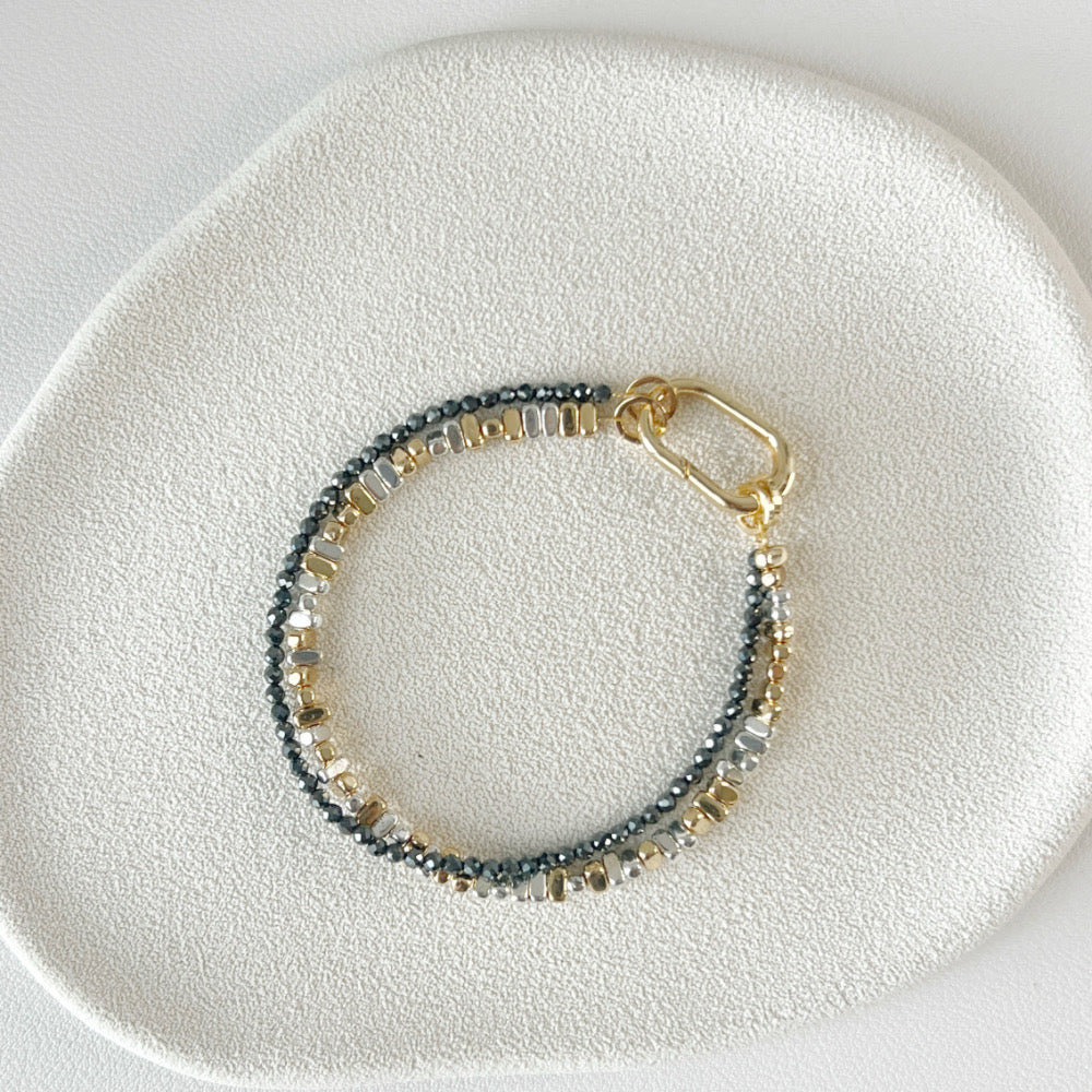 My Zodiac Aquarius Hermatite bracelet set