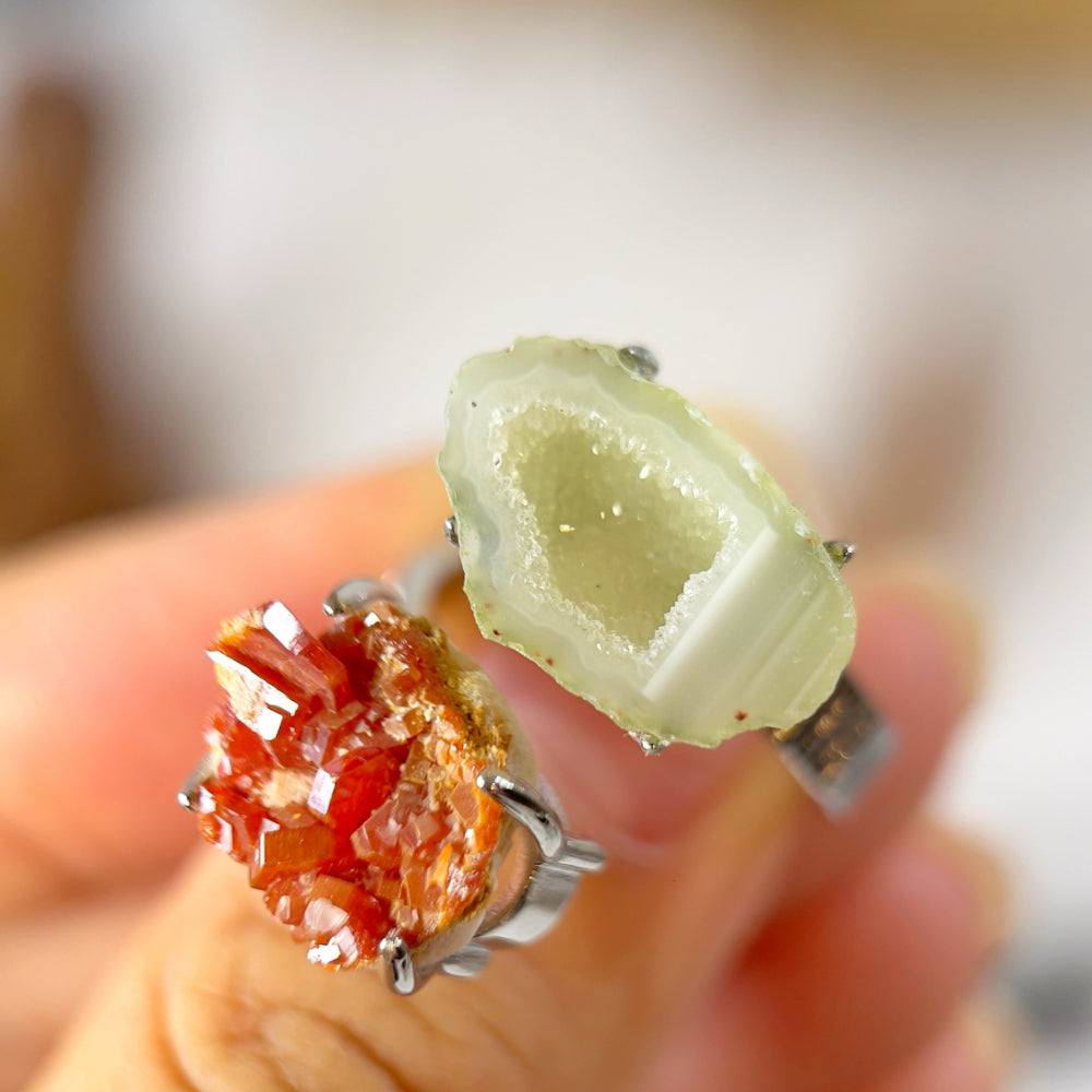 Mystery Box - Natural Crystal Stone Design Ring No.8