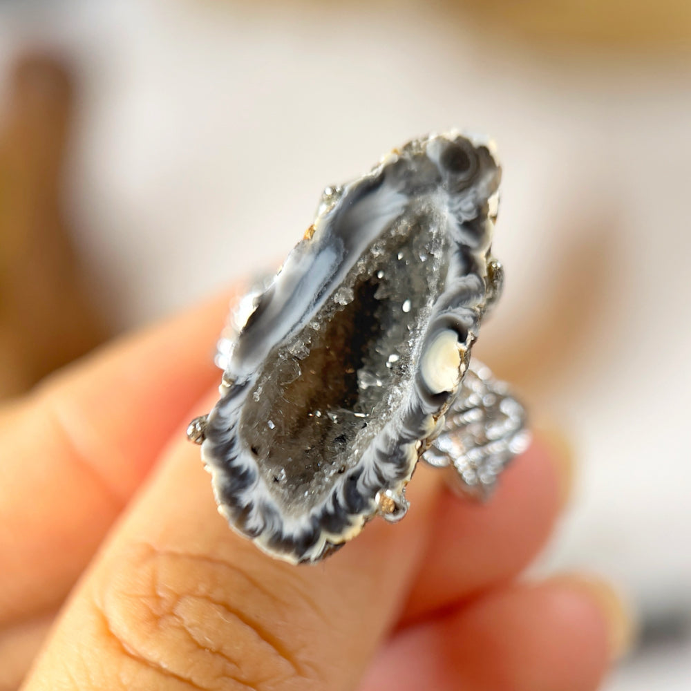 Mystery Box - Natural Crystal Stone Design Ring No.7
