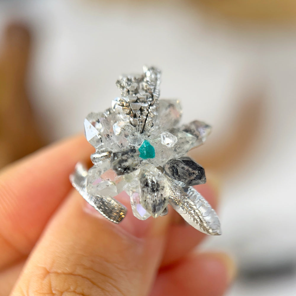 Mystery Box - Natural Crystal Stone Design Ring Lot 1