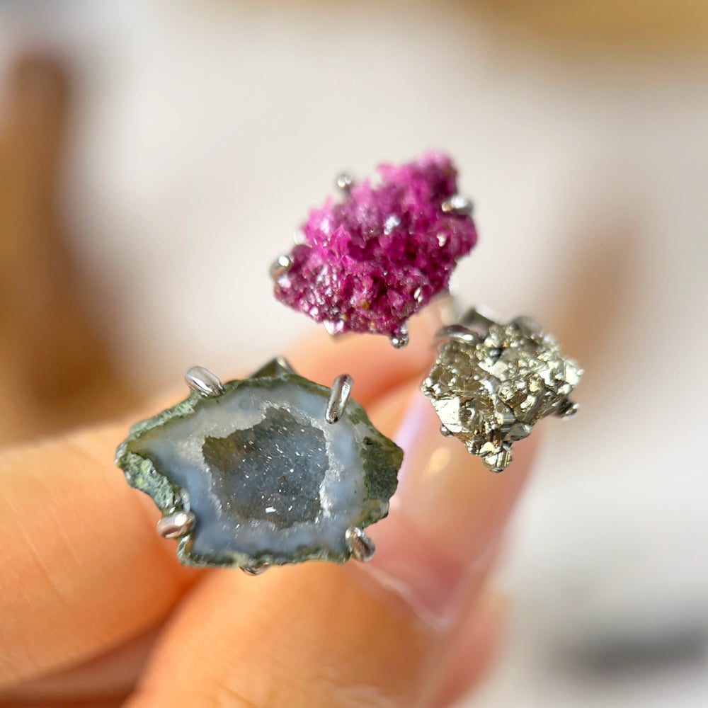 Mystery Box - Natural Crystal Stone Design Ring No.9