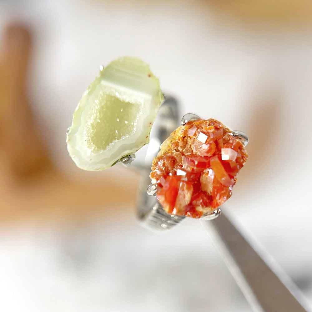 Mystery Box - Natural Crystal Stone Design Ring No.8