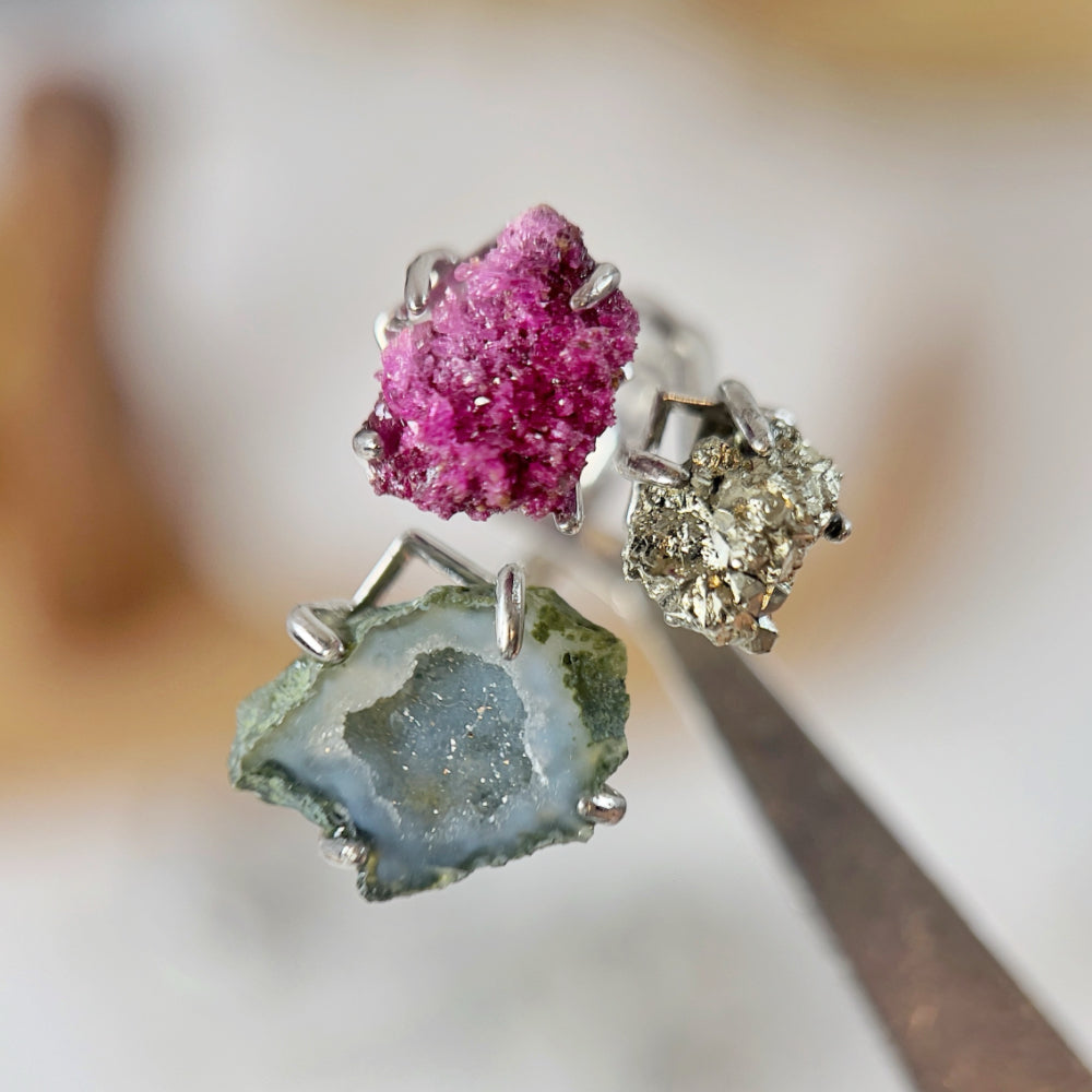 Mystery Box - Natural Crystal Stone Design Ring No.9