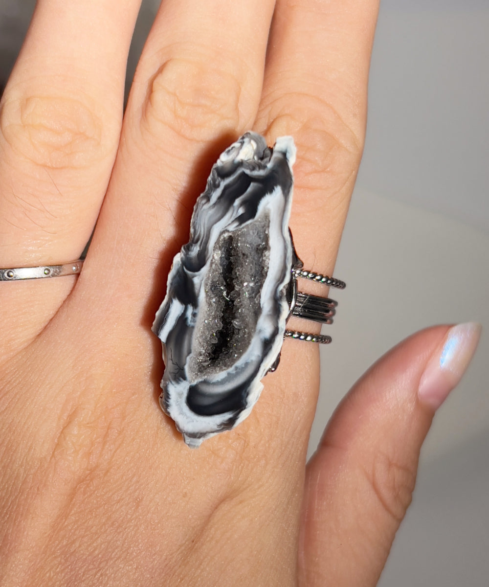 Mystery Box - Natural Crystal Stone Design Ring No.12