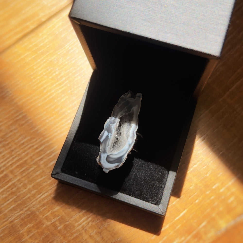 Mystery Box - Natural Crystal Stone Design Ring No.12