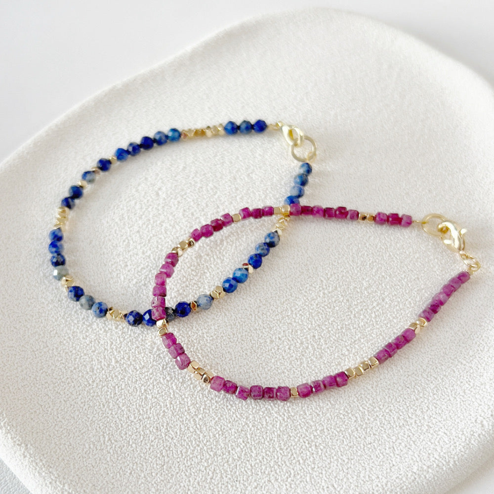 Mix and Match Lapis-lazuli Single Bracelet