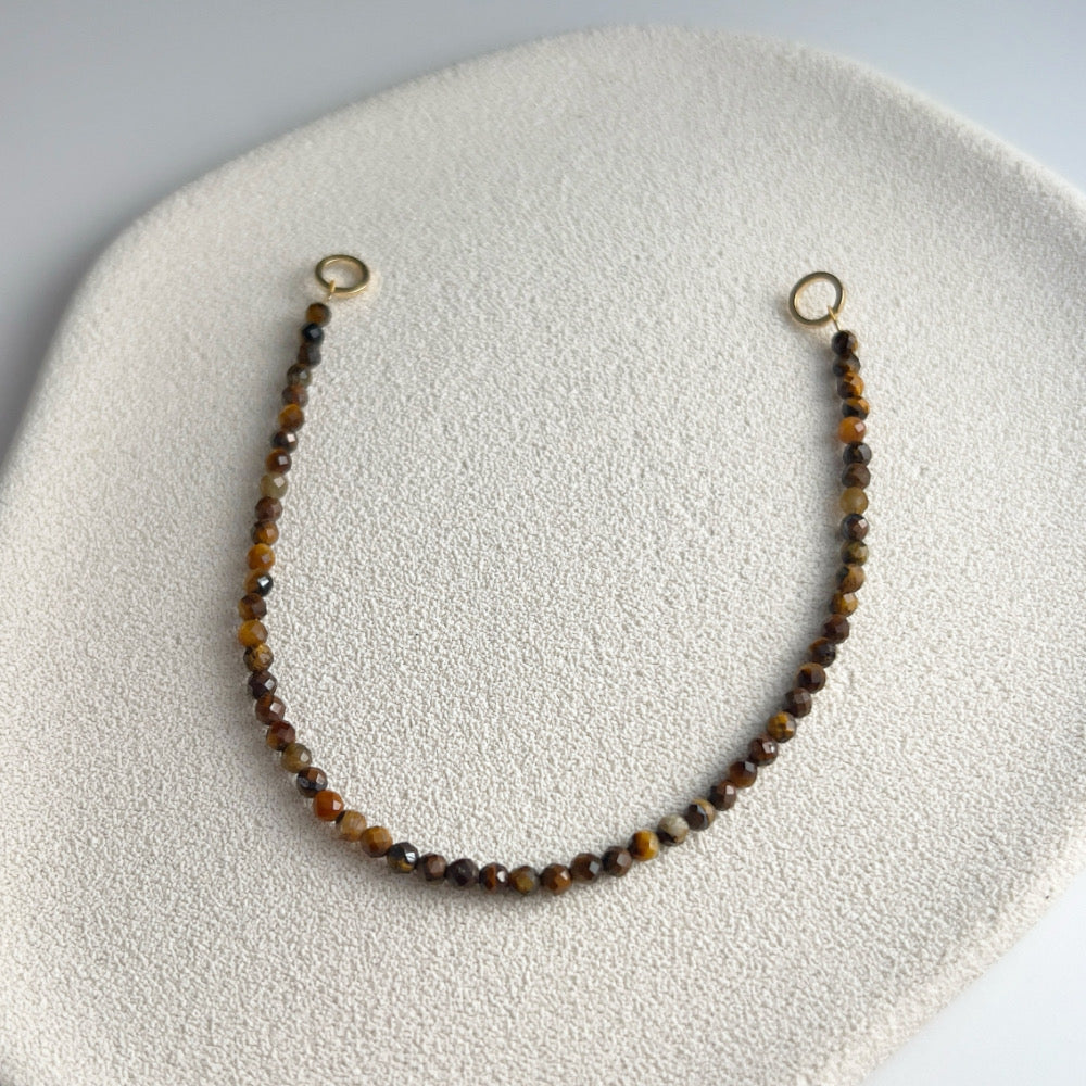 Stackable Crystal Bracelet 2mm Citrine (Charm not included)