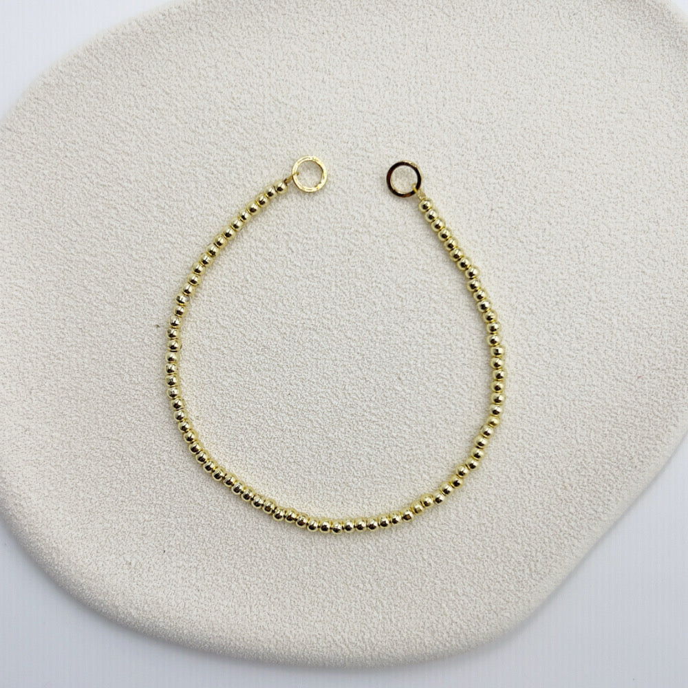 Mix and Match Stackable Bracelet Golden Beads (Charm and Clasp sold separated)