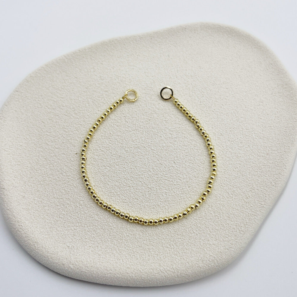 Mix and Match Stackable Bracelet Golden Beads (Charm and Clasp sold separated)