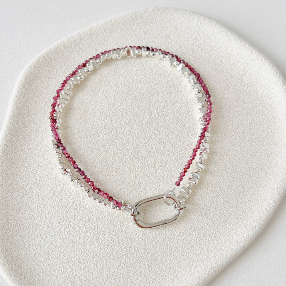 My Zodiac Leo Garnet bracelet set