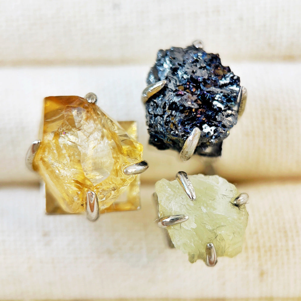 Mystery Box - Natural Crystal Stone Design Ring No.4