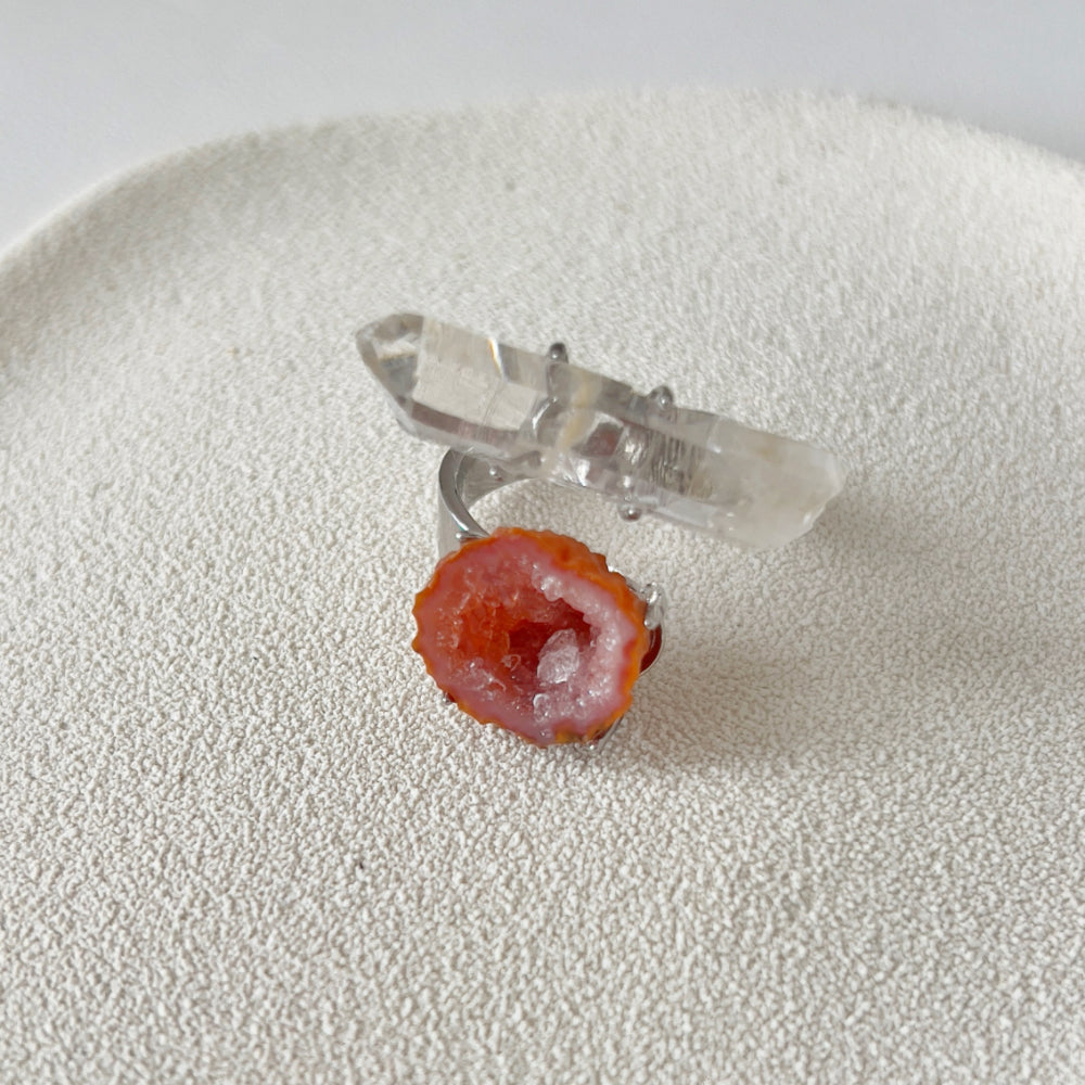 Mystery Box - Natural Crystal Stone Design Ring No.14
