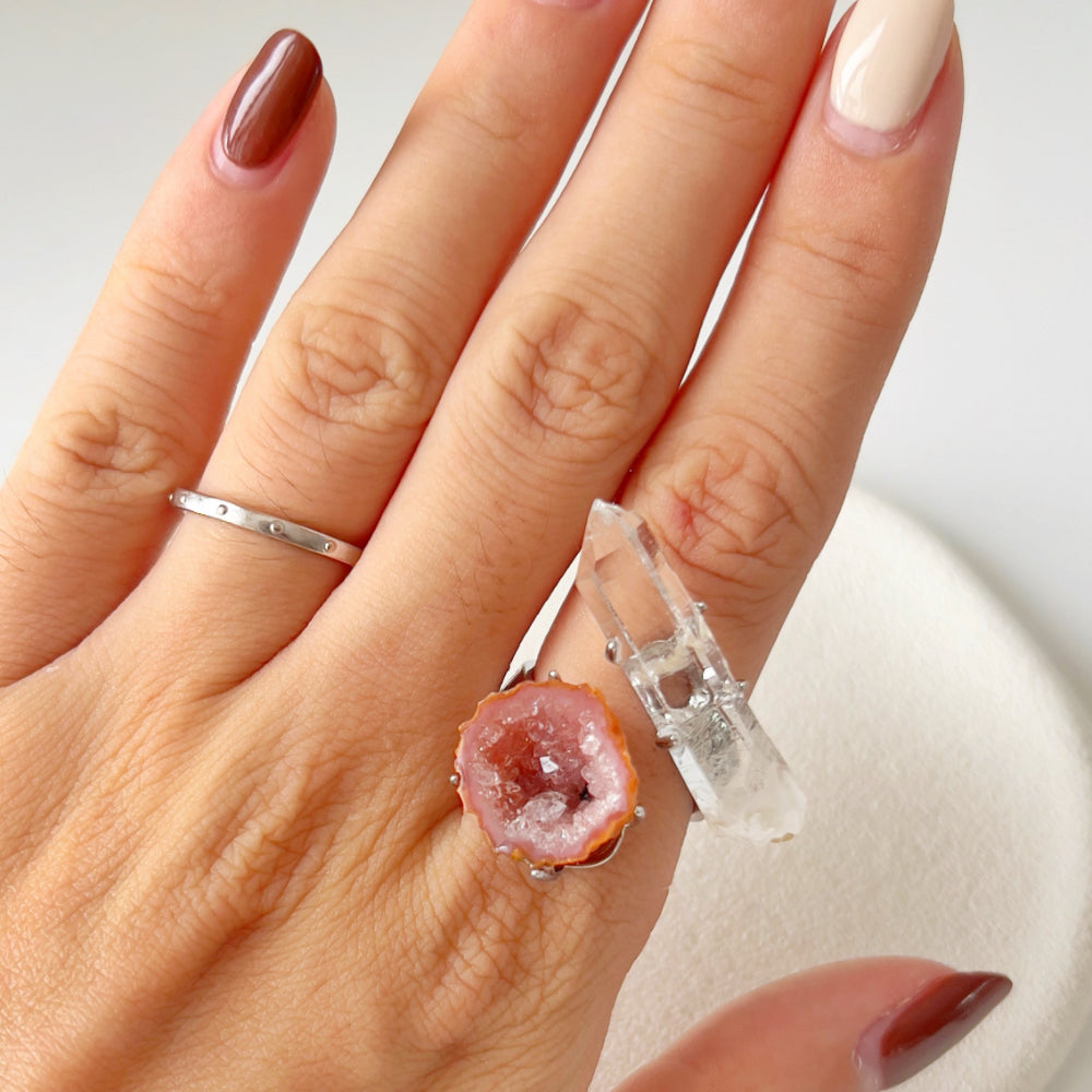 Mystery Box - Natural Crystal Stone Design Ring No.14