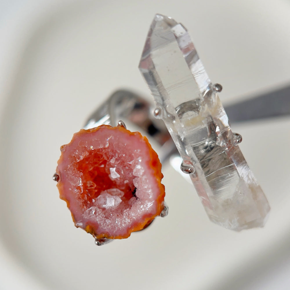 Mystery Box - Natural Crystal Stone Design Ring No.14