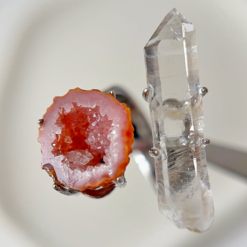 Mystery Box - Natural Crystal Stone Design Ring No.14